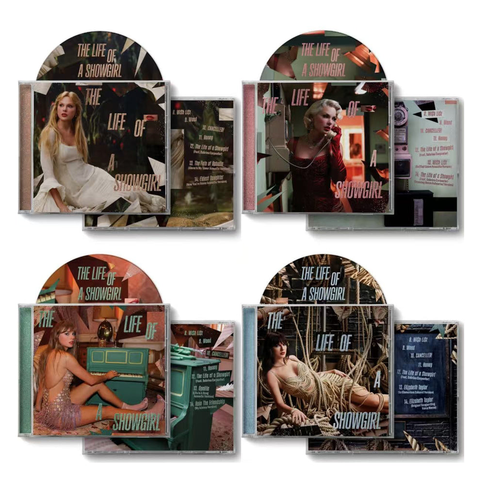 Taylor Swift: The Life of a Showgirl CD (4 CD Set, 8 Bonus Tracks)