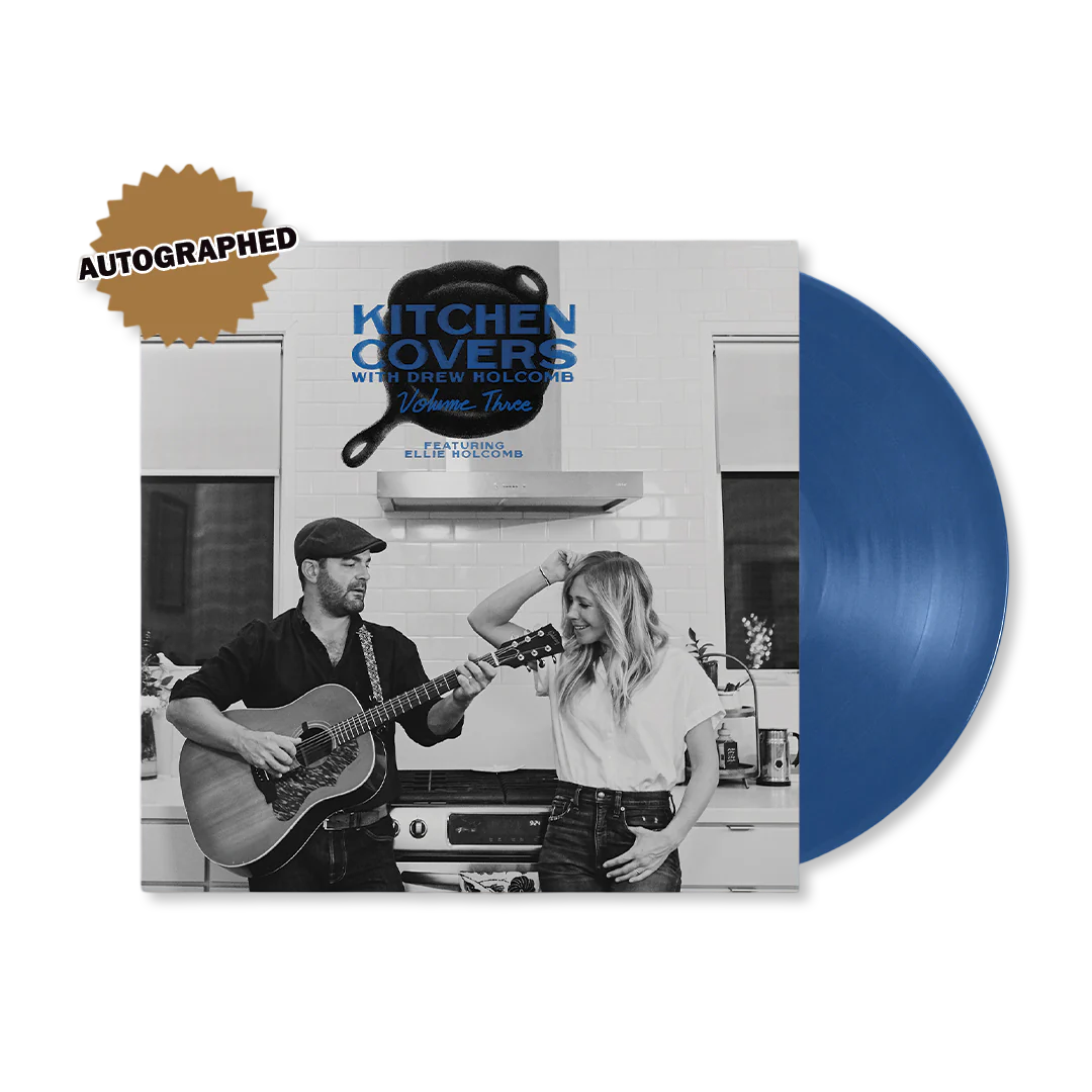 Drew & Ellie Holcomb: Kitchen Covers Vol. 3 Vinyl LP (Blue, Autographed)