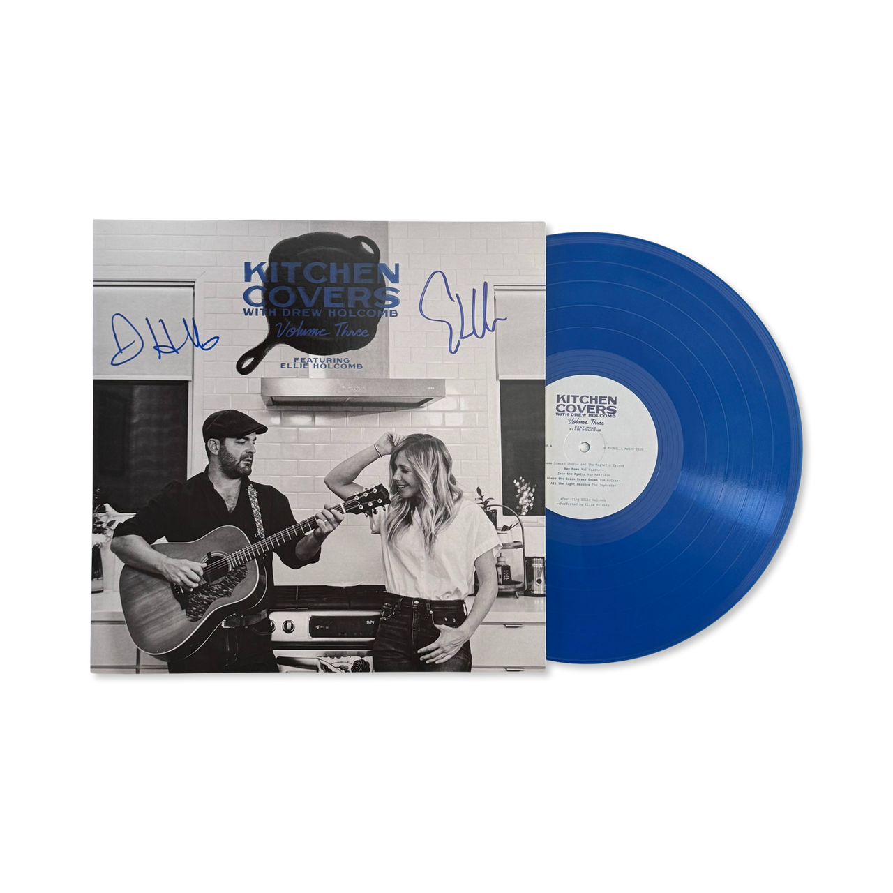 Drew & Ellie Holcomb: Kitchen Covers Vol. 3 Vinyl LP (Blue, Autographed)