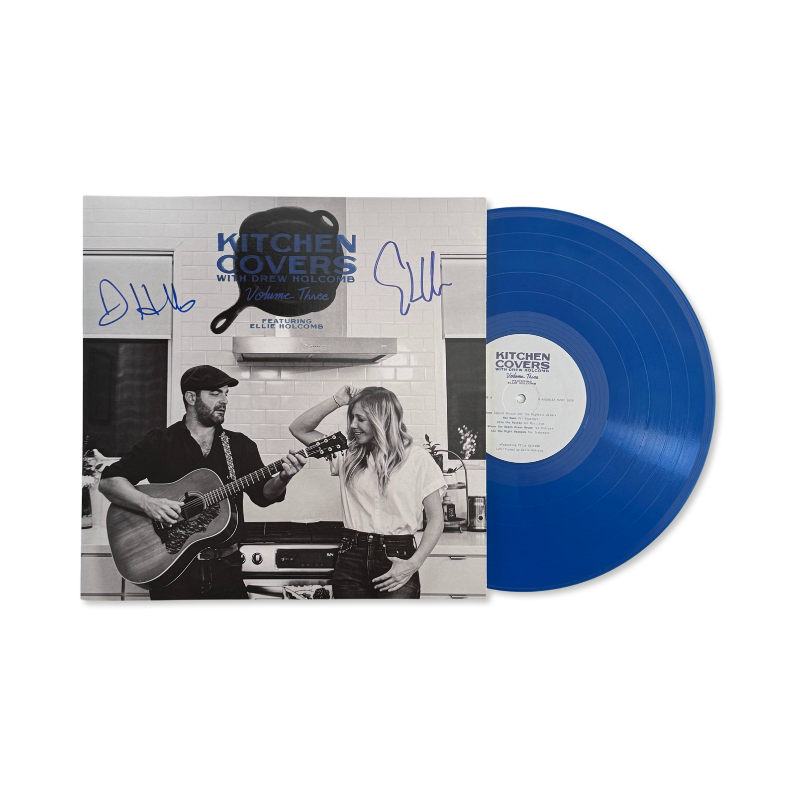 Drew & Ellie Holcomb: Kitchen Covers Vol. 3 Vinyl LP (Blue, Autographed)