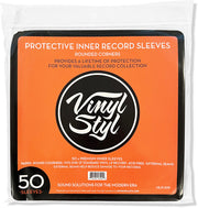 12" Vinyl LP Record Inner Sleeves, (White, Round Corner) 50 pack