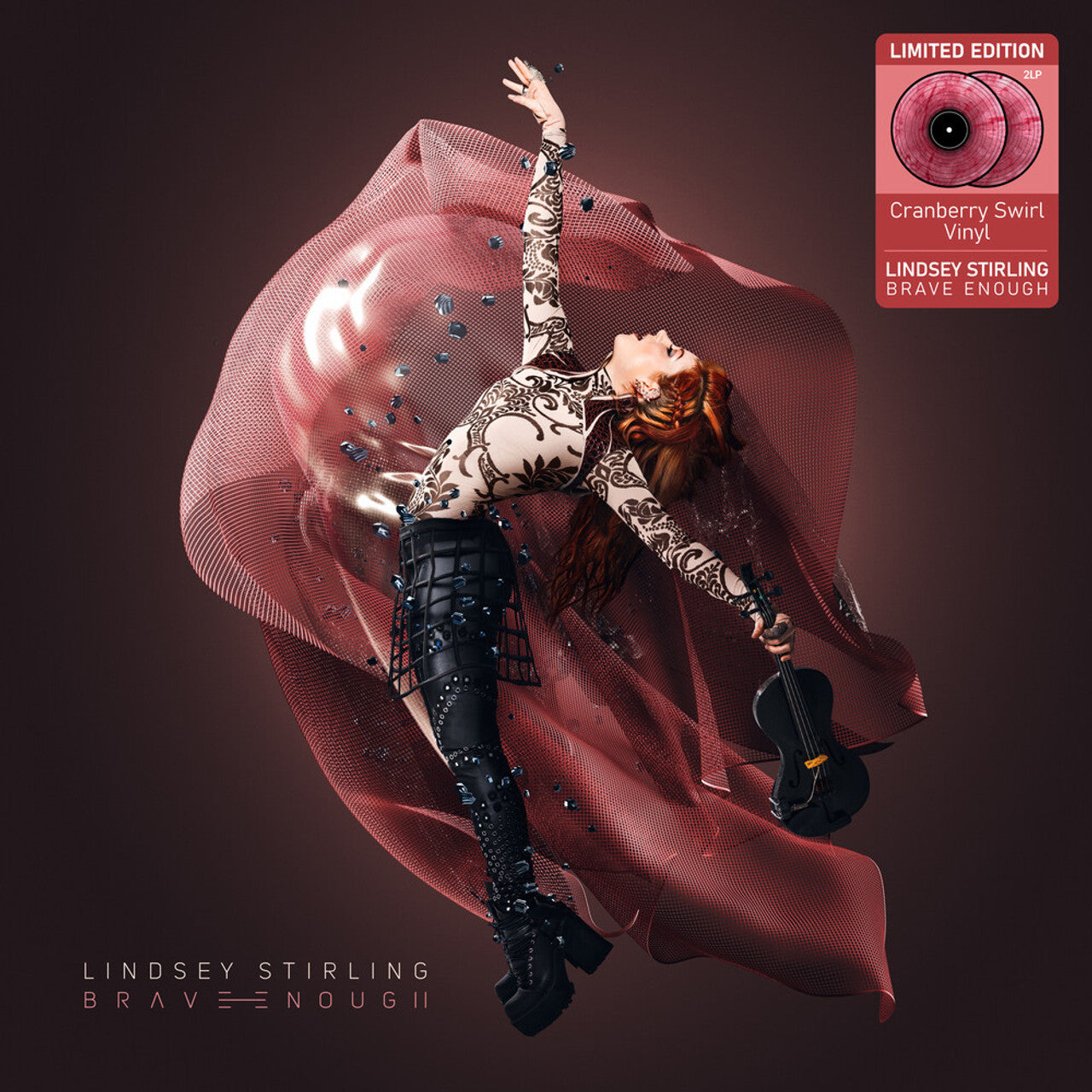 Lindsey Stirling: Brave Enough Vinyl LP (Cranberry Swirl)