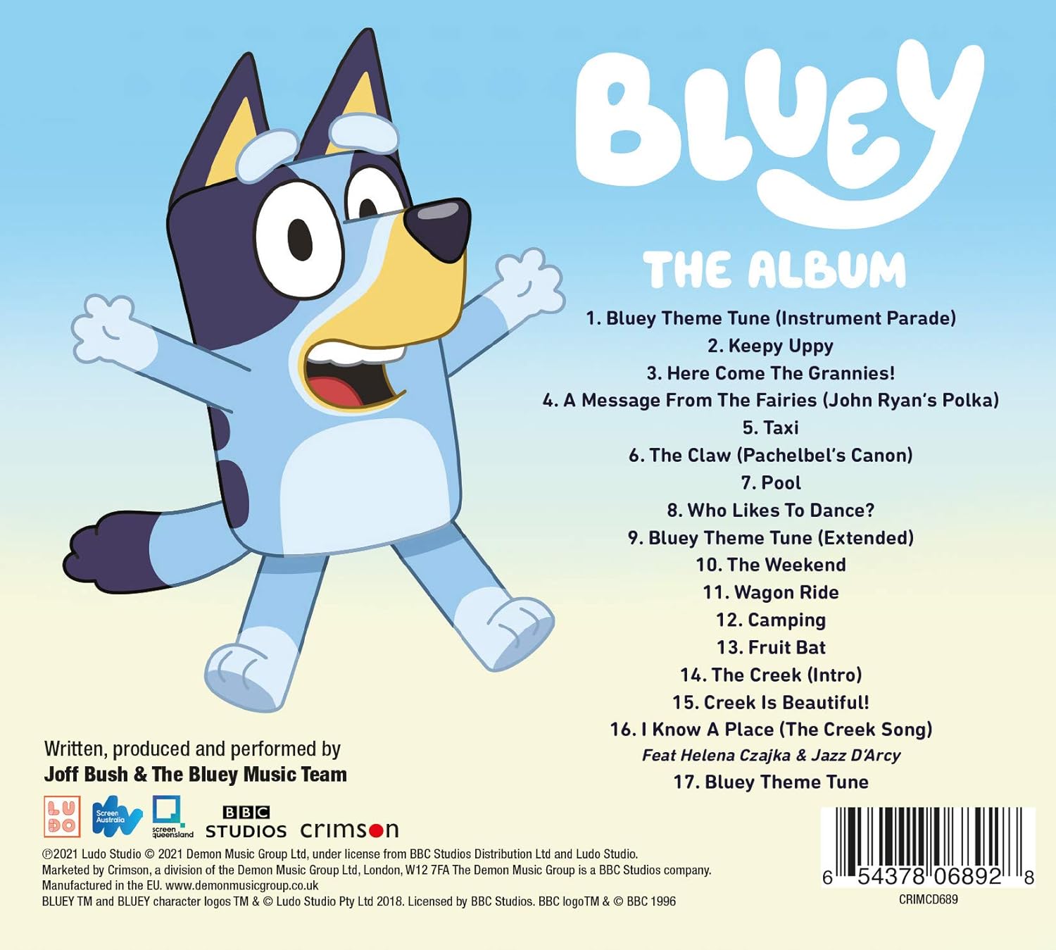 Bluey: The Album CD (w/ stickers)