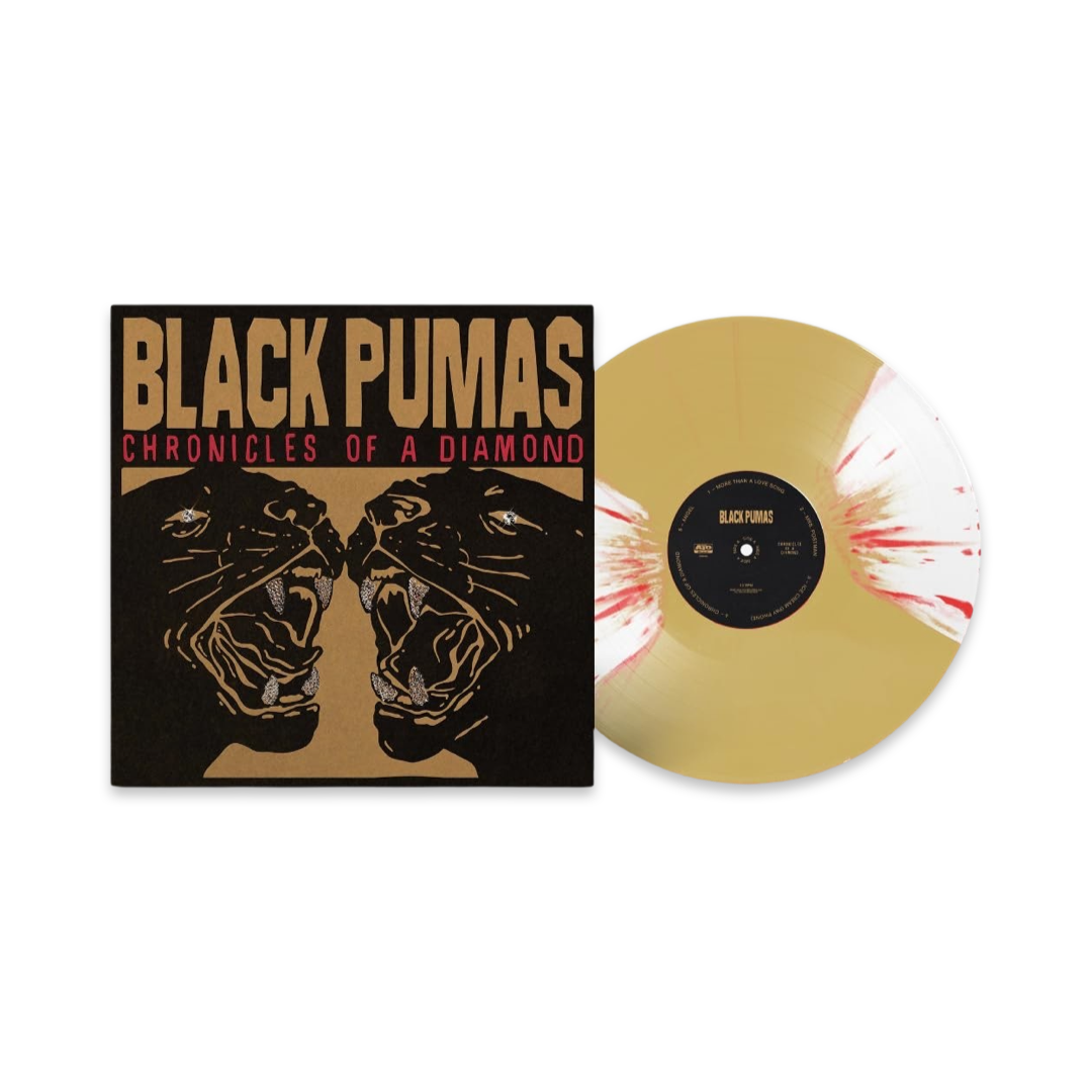 Black Pumas: Chronicles Of A Diamond Vinyl LP (Gold / White w/ Red Splatter)