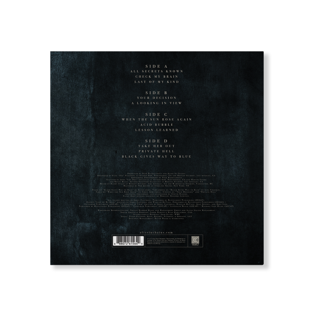 Alice In Chains: Black Gives Way to Blue Vinyl LP