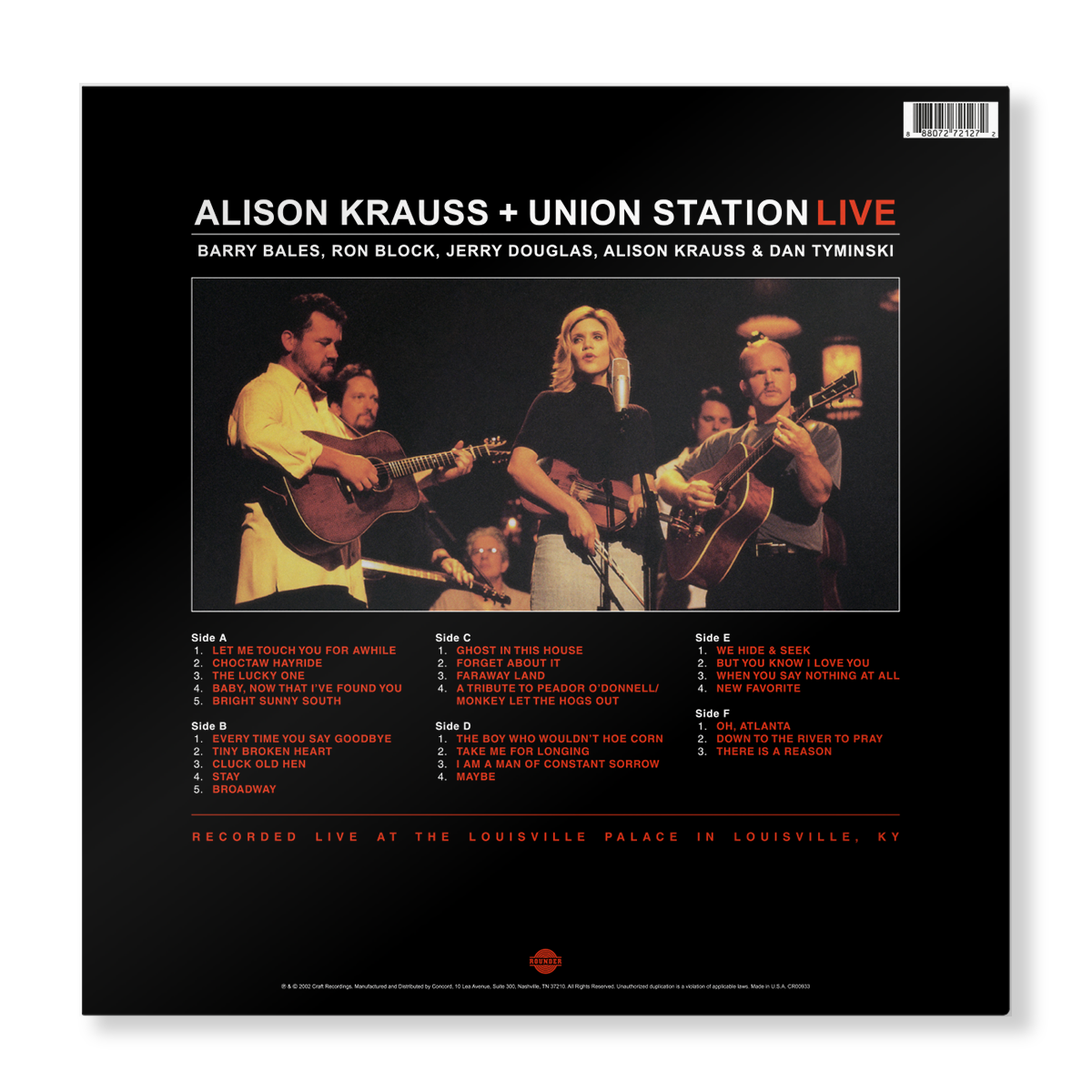 Alison Krauss and Union Station: Live Vinyl 3xLP