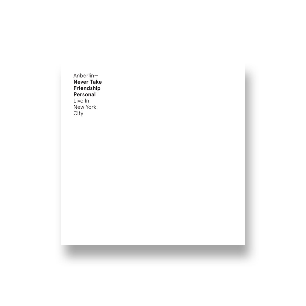Anberlin: Friendship Personal - Live in New York City CD