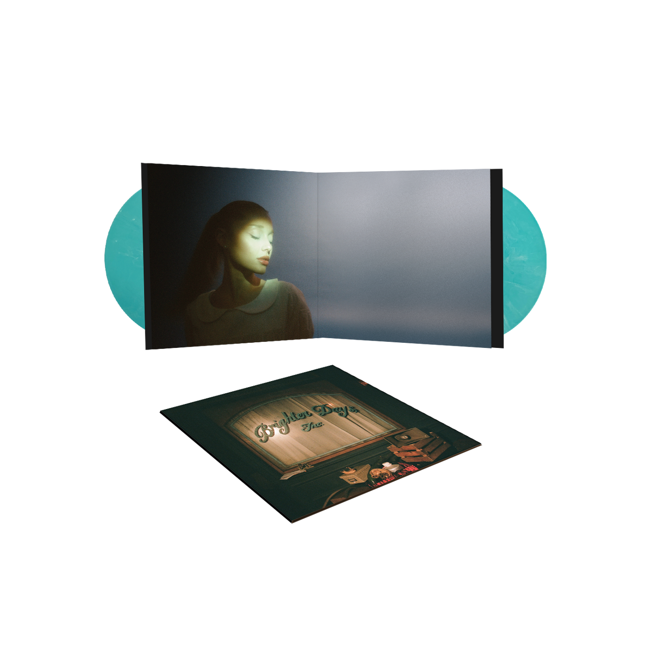 Ariana Grande: Eternal Sunshine Vinyl LP (Turquoise Marble, Alternate Art Import)