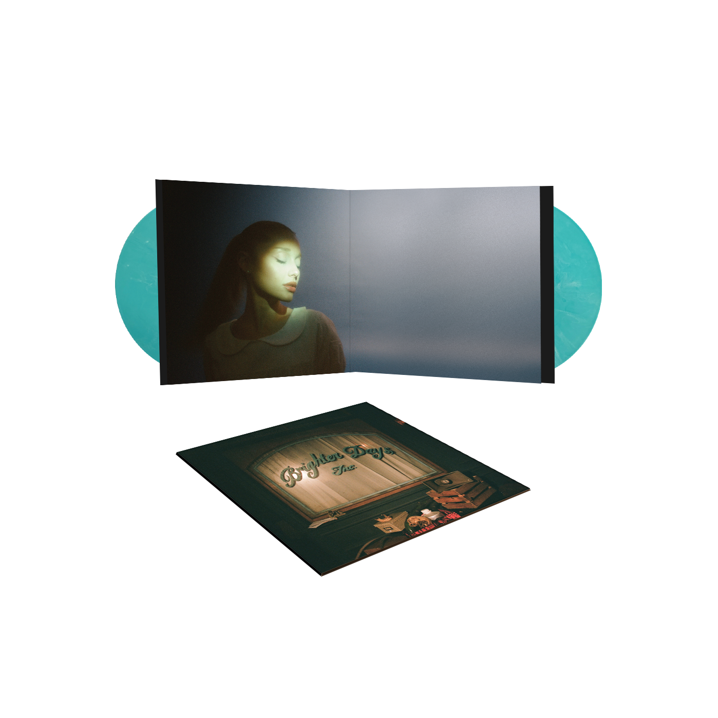 Ariana Grande: Eternal Sunshine Vinyl LP (Turquoise Marble, Alternate Art Import)