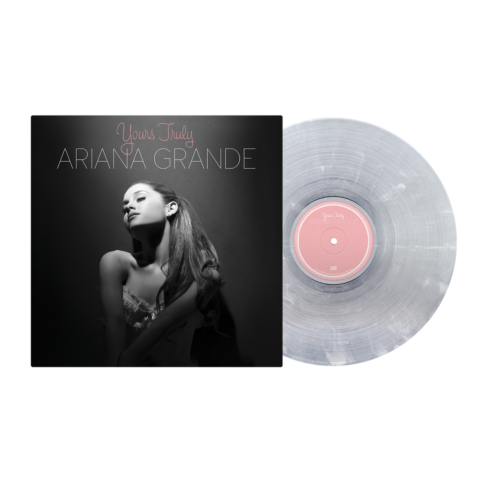Ariana Grande: Yours Truly Vinyl LP (Clear/White Swirl)