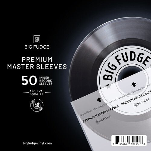 Big Fudge: 7" Vinyl LP Record Premium Inner Sleeves (Archival Quality) 50 Pack