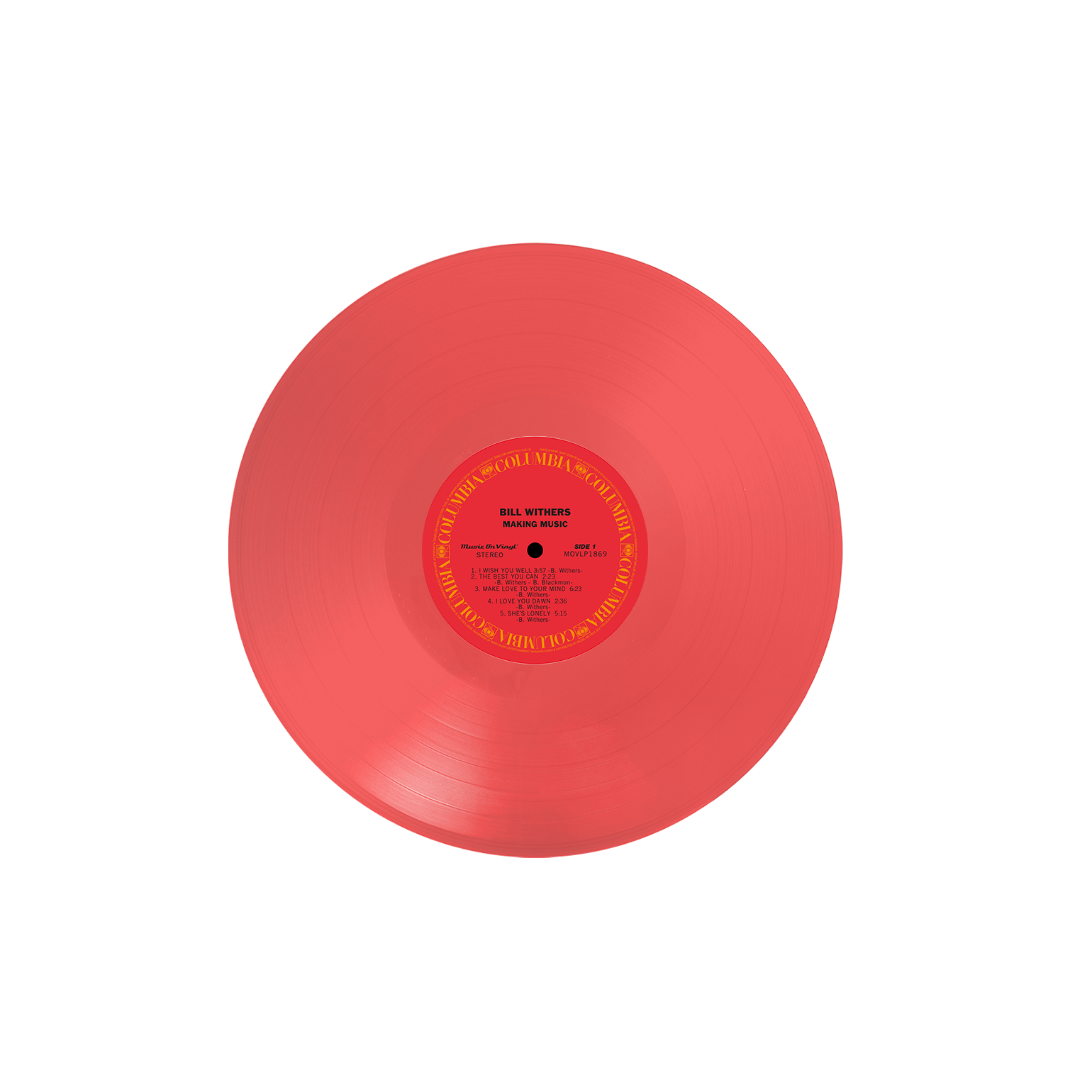 Bill Withers: Making Music Vinyl LP (Translucent Red)
