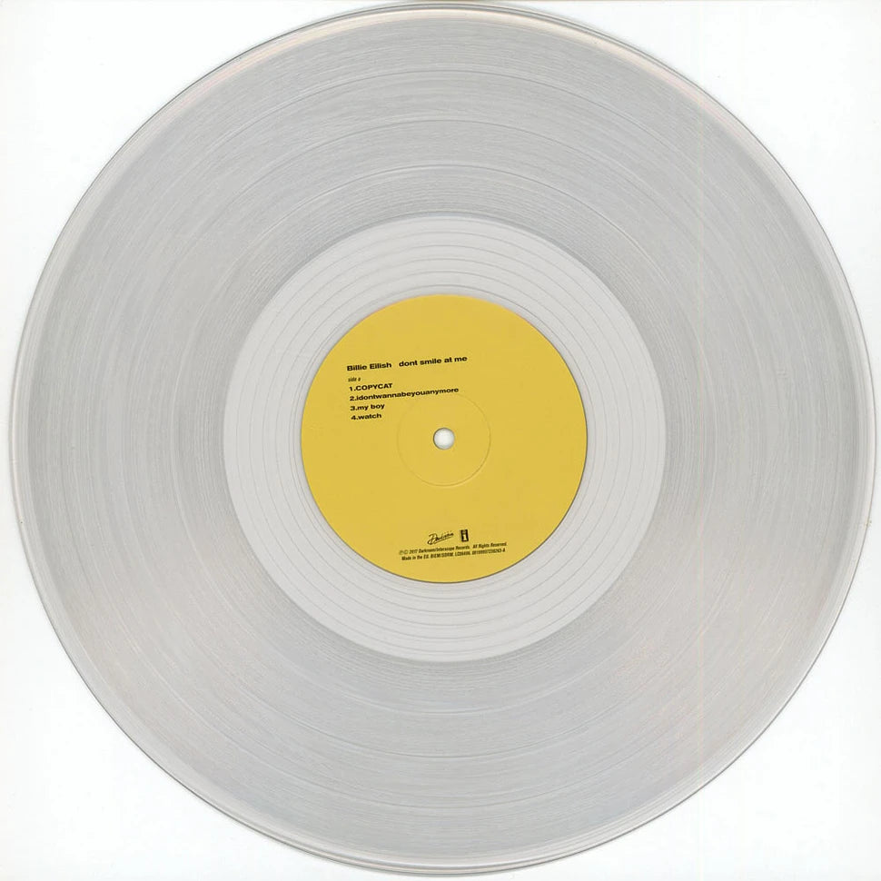Billie Eilish: Don't Smile At Me Vinyl LP (Clear, UK Import)