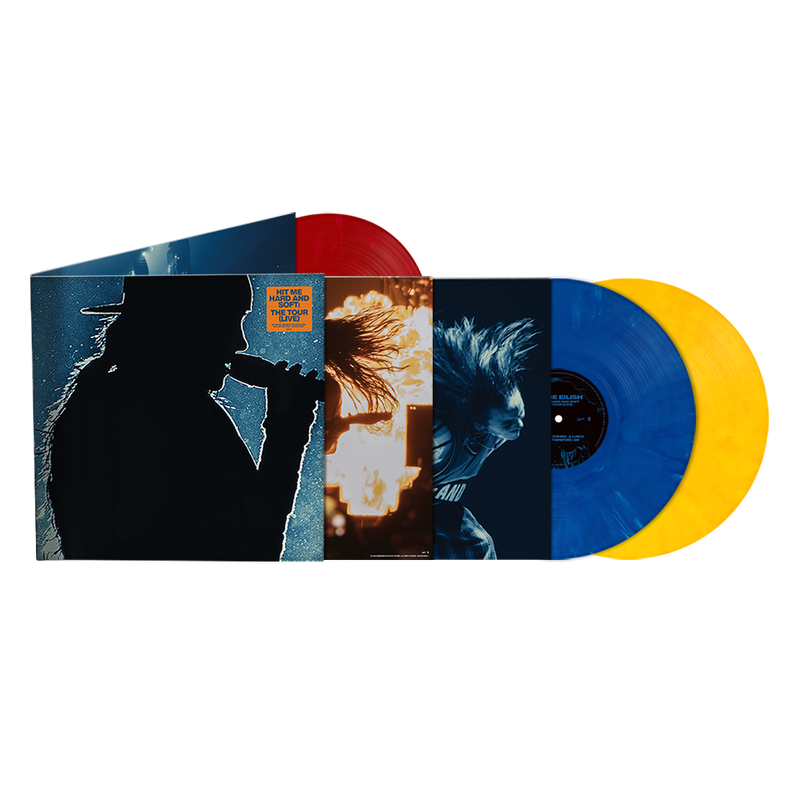 Billie Eilish: Hit Me Hard and Soft - The Tour (Live) Vinyl 3xLP (Blue, Yellow, Red)