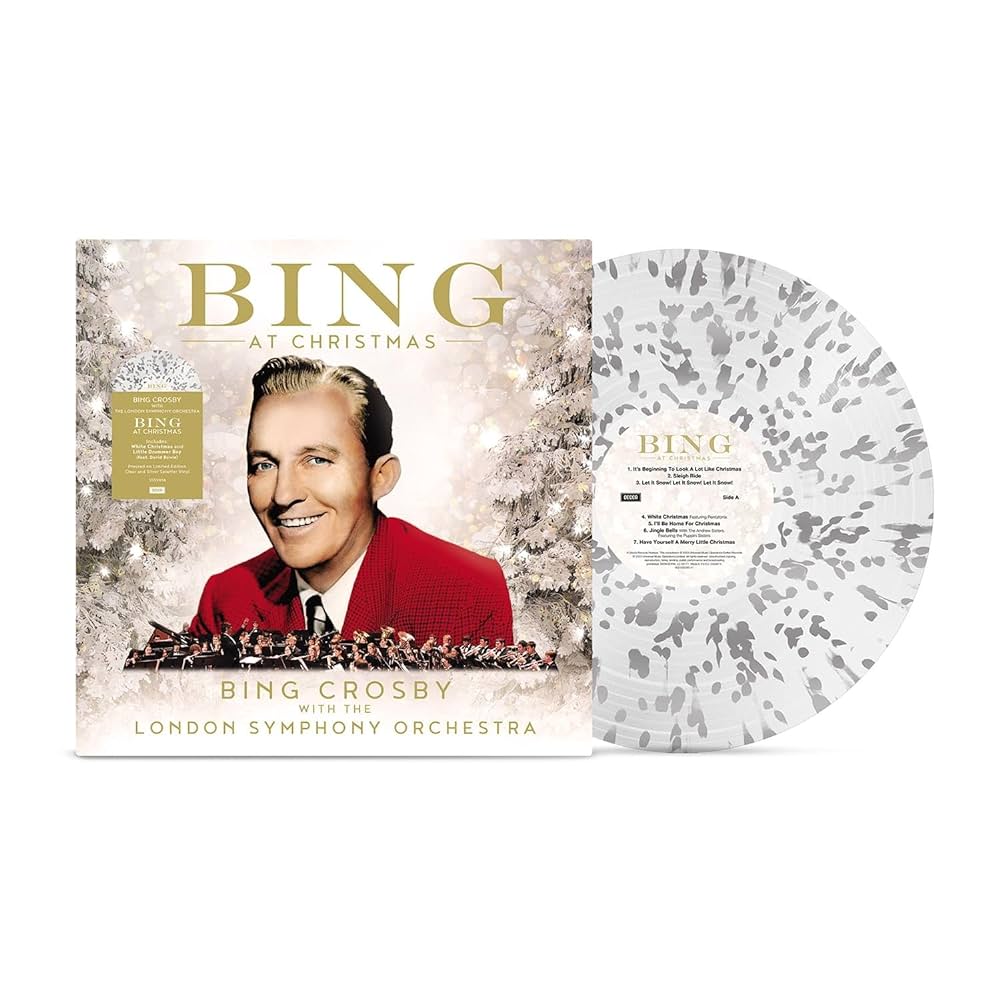 Bing Crosby: Bing At Christmas Vinyl LP (Silver Splatter)