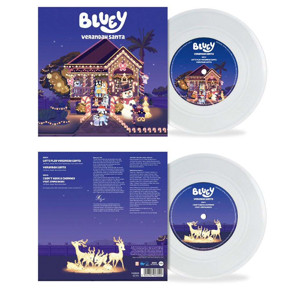 Bluey: Verandah Santa 7" Vinyl (White)