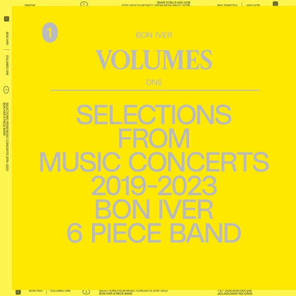 Bon Iver: Volumes - One CD (Selections From Music Concerts 2019-2023)