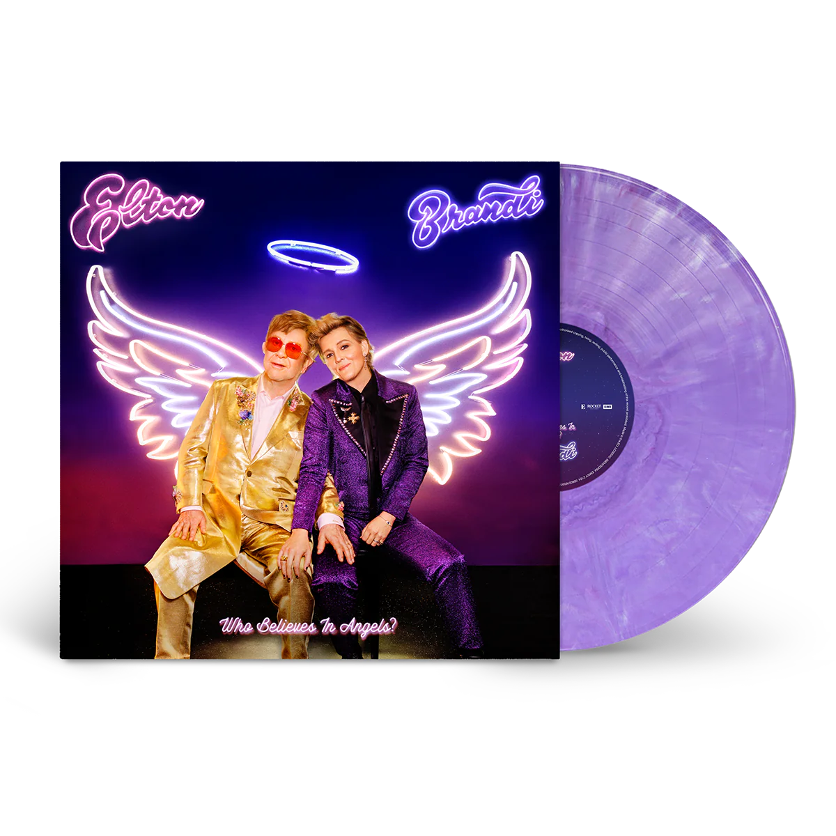 Brandi Carilile & Elton John: Who Believes In Angels Vinyl LP (Neon Purple)
