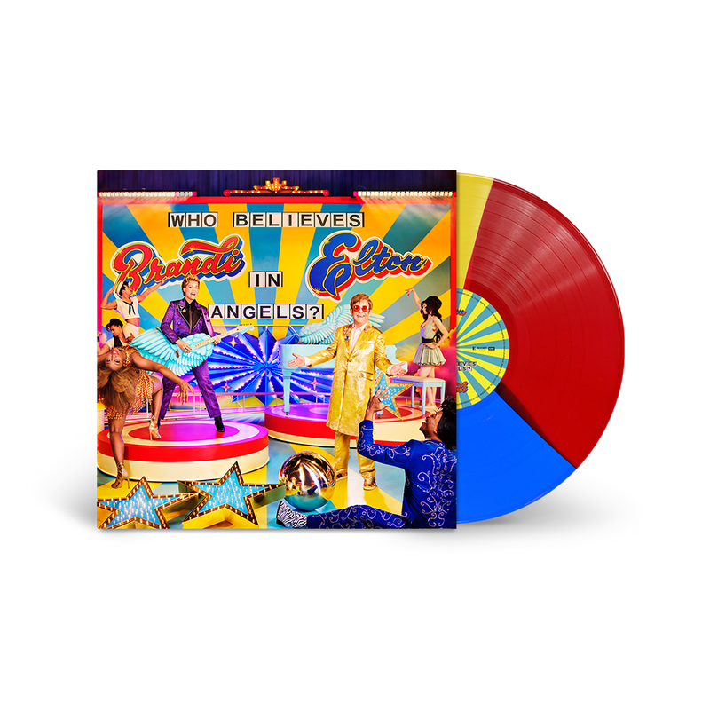 Brandi Carilile & Elton John: Who Believes In Angels Vinyl LP (Tri-Color Red, Yellow, Blue)