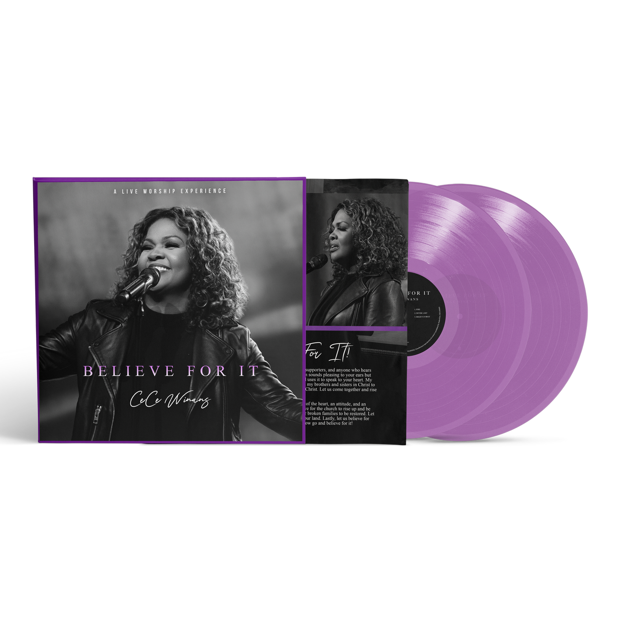 CeCe Winans: Believe For It (Live) Vinyl LP  (Purple)