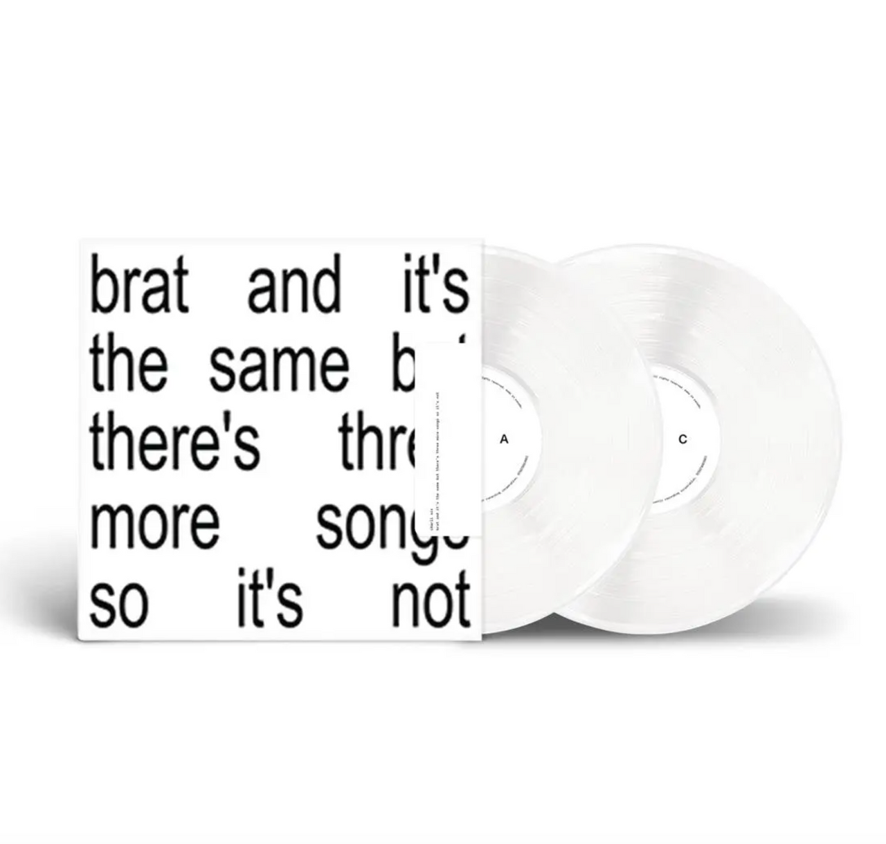 Charlie XCX: Brat and It's The Same But There's Three More Songs So It's Not Vinyl LP (White)