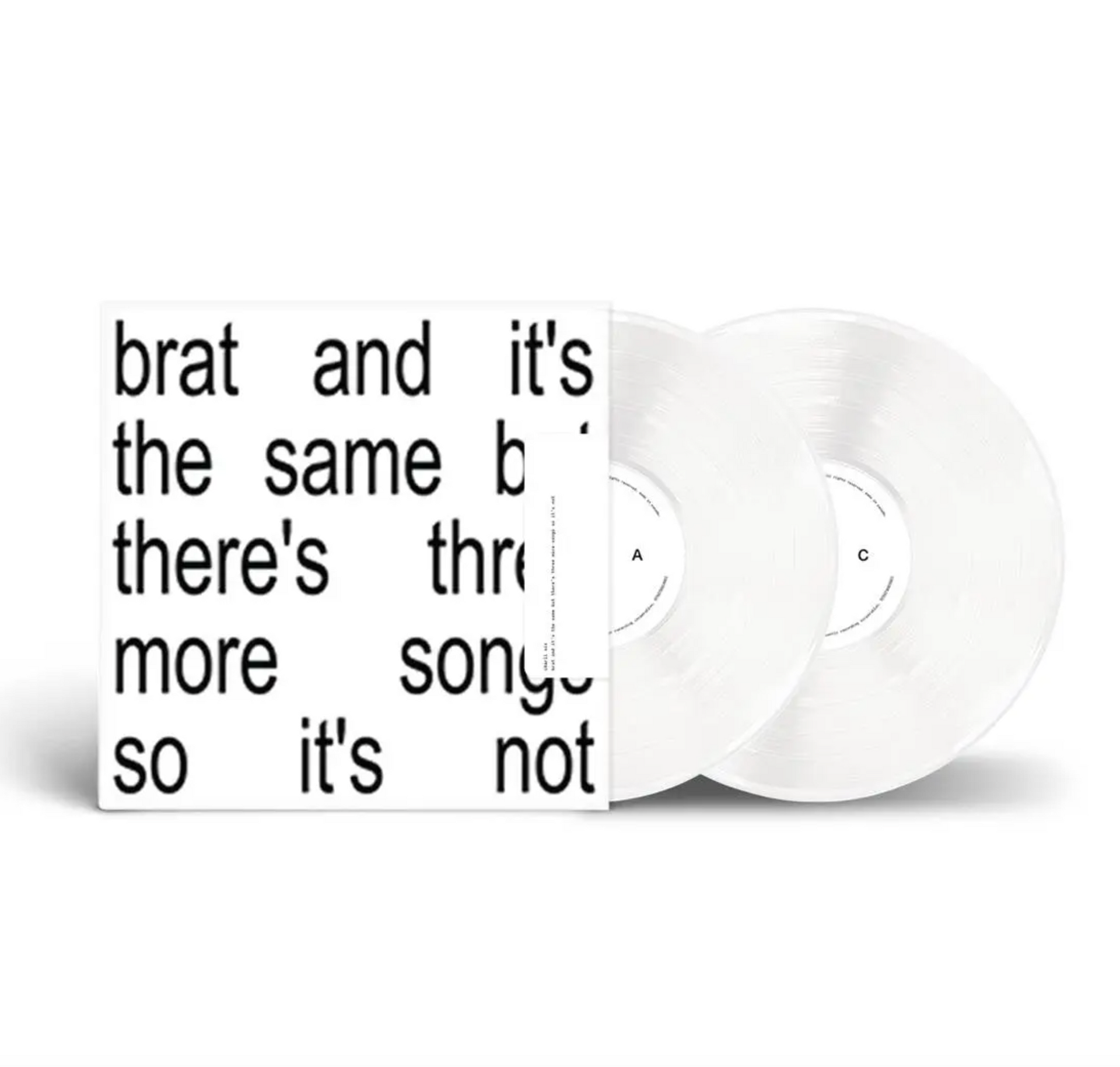 Charlie XCX: Brat and It's The Same But There's Three More Songs So It's Not Vinyl LP (White)
