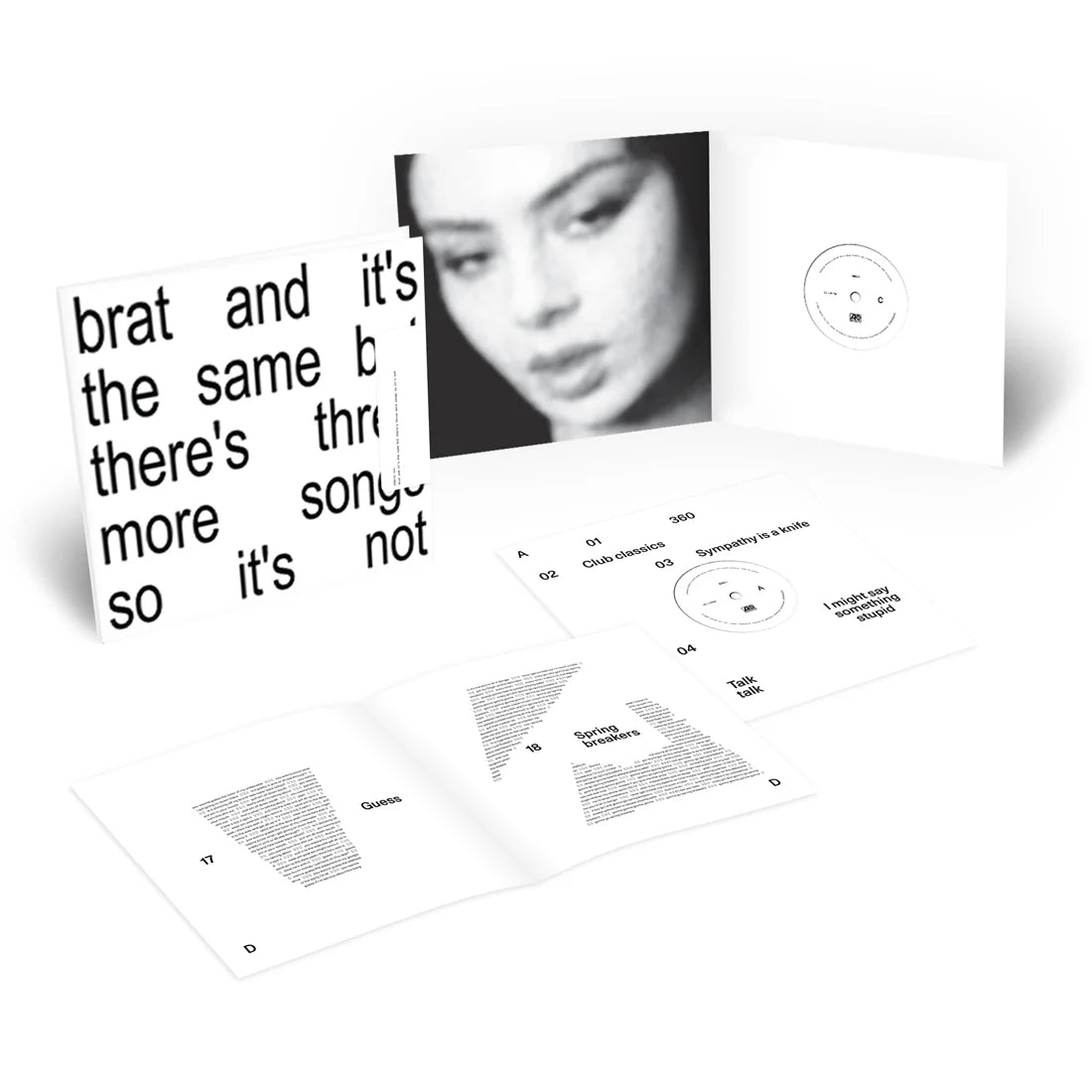 Charlie XCX: Brat and It's The Same But There's Three More Songs So It's Not Vinyl LP (White)