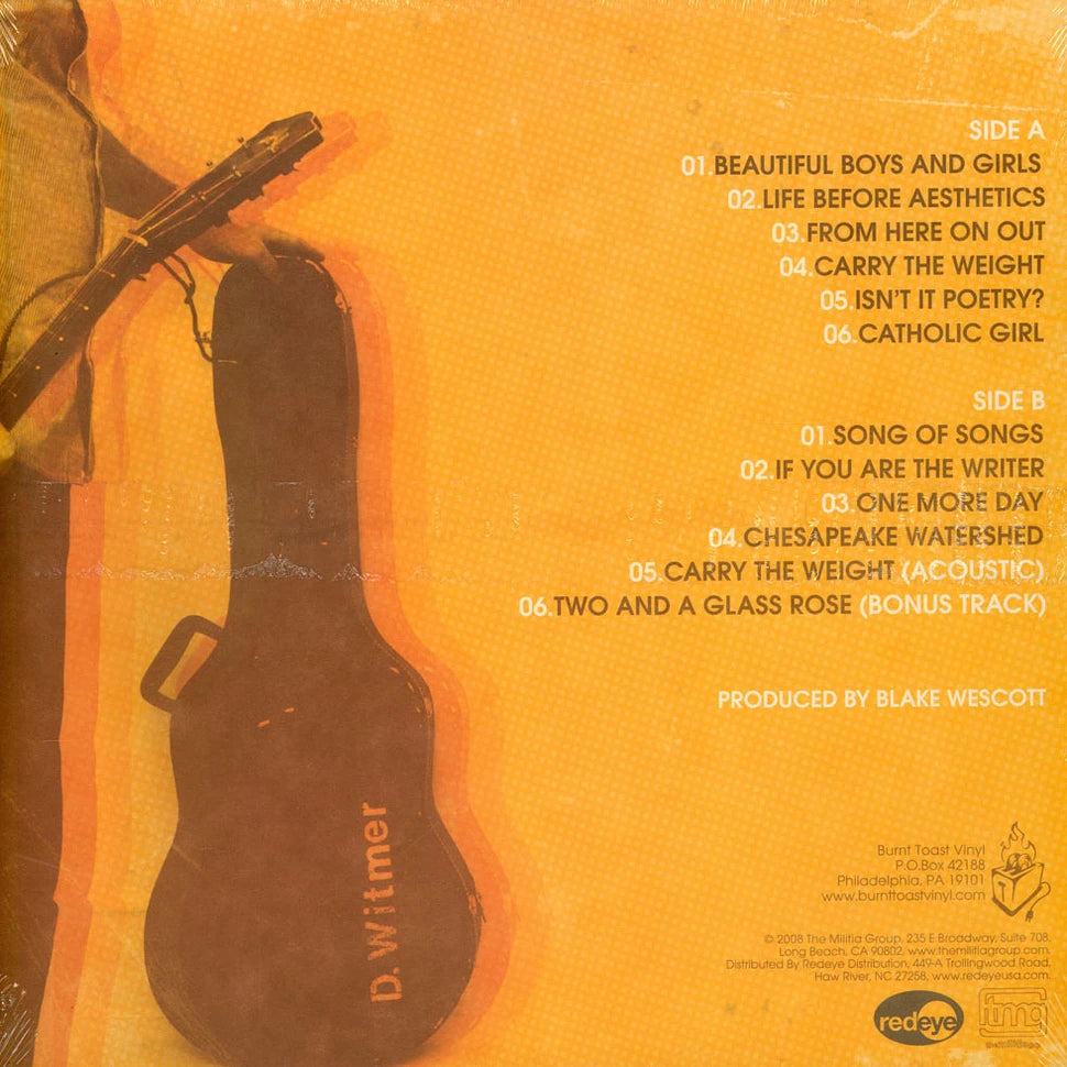 Denison Witmer: Carry The Weight Vinyl LP