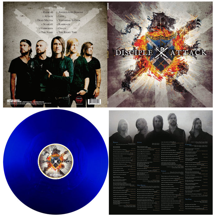 Booklet Disattack Lp Disciple: Attack Vinyl LP (Blue)