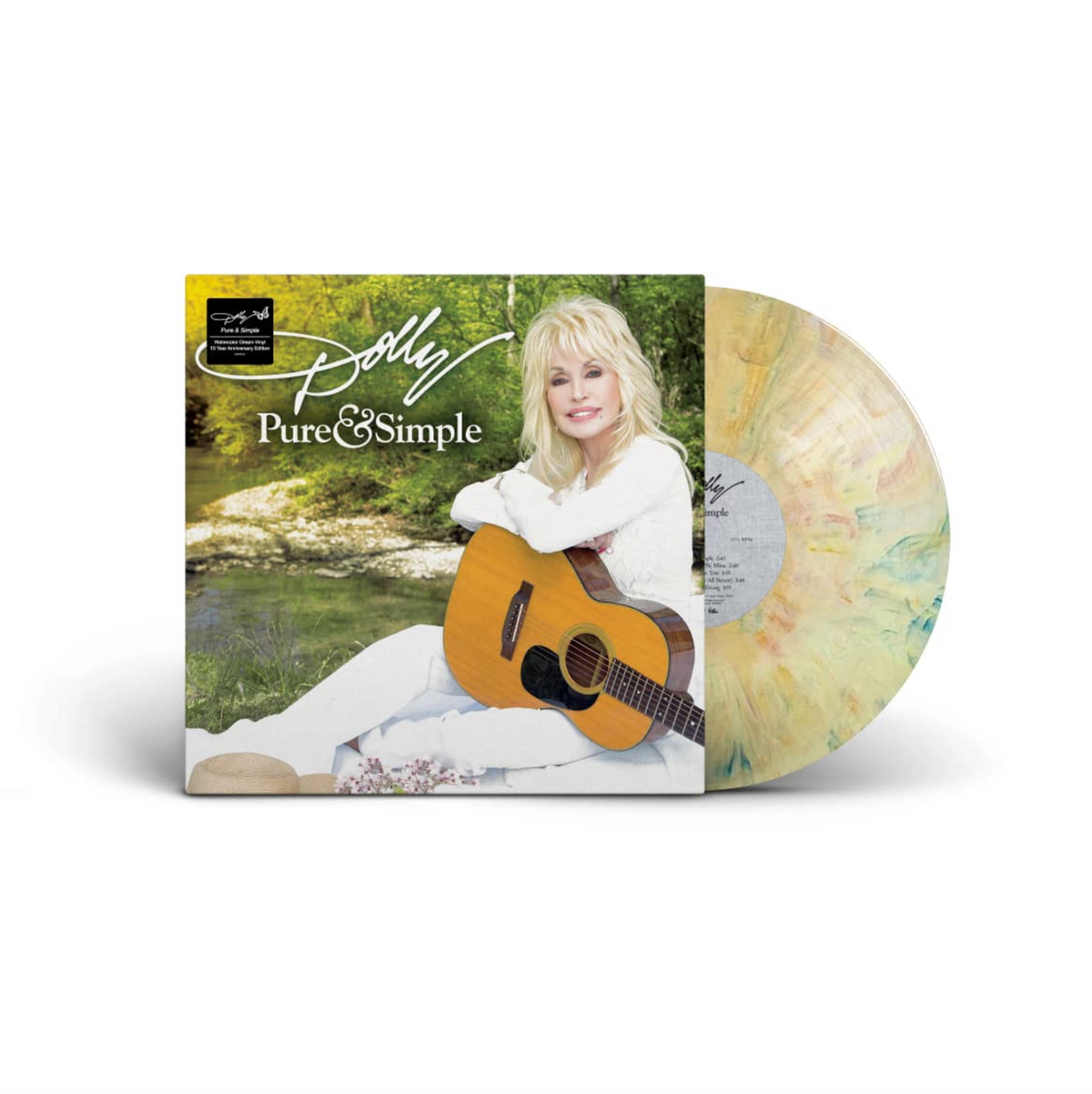 Dolly Parton: Pure & Simple (10 Year Anniversary) Vinyl LP (Watercolor Dream)