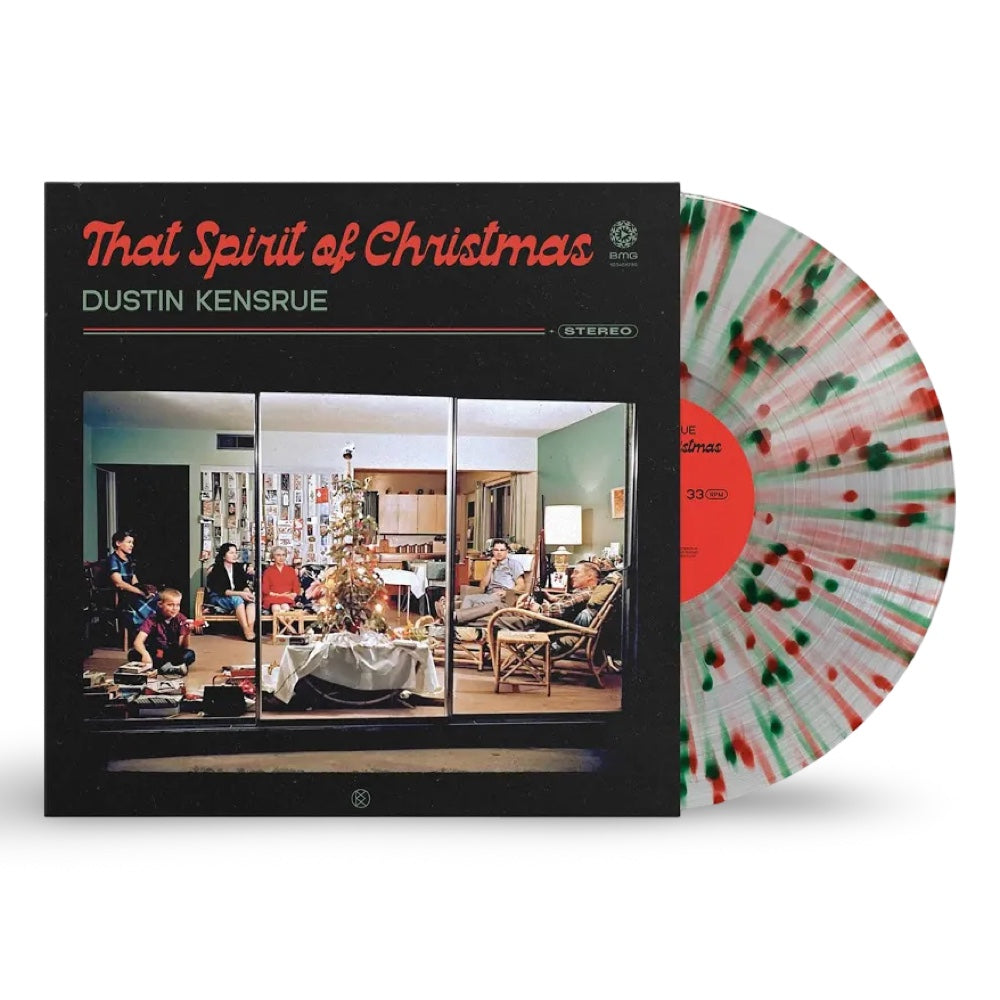 Dustin Kensrue: That Spirit of Christmas Vinyl LP (Clear w/ Red & Green Splatter)