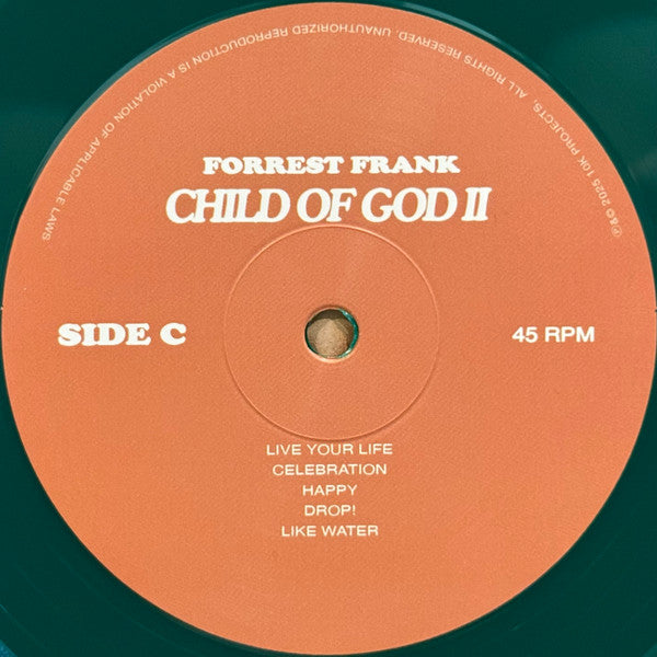 Forrest Frank: Child of God II Vinyl LP (Green)