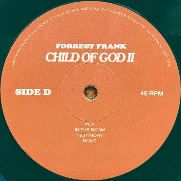 Forrest Frank: Child of God II Vinyl LP (Green)