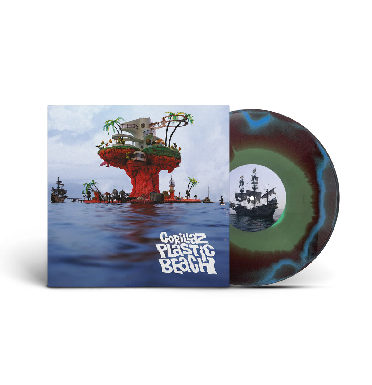 Gorillaz: Plastic Beach Vinyl LP (Blue/Green/Orange)