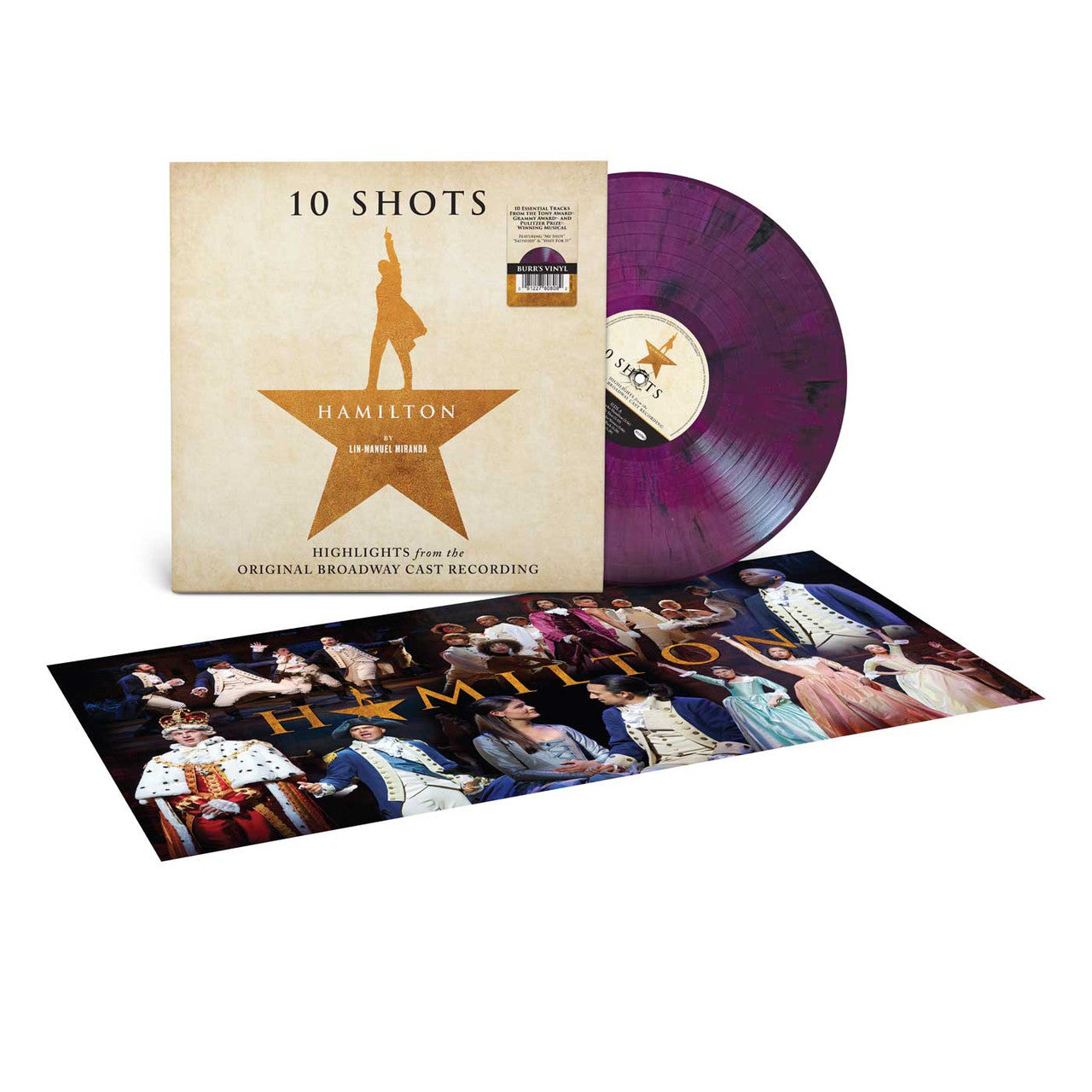 Hamilton - Highlights from the Original Broadway Cast Recording Vinyl LP (Purple)
