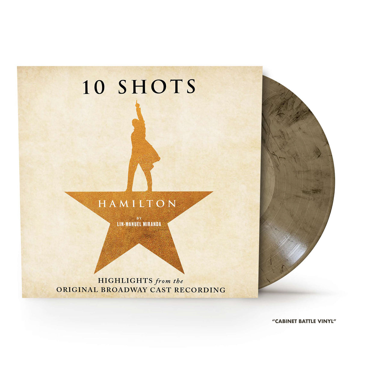 Hamilton - Highlights from the Original Broadway Cast Recording Vinyl LP (Tan/Smoke)