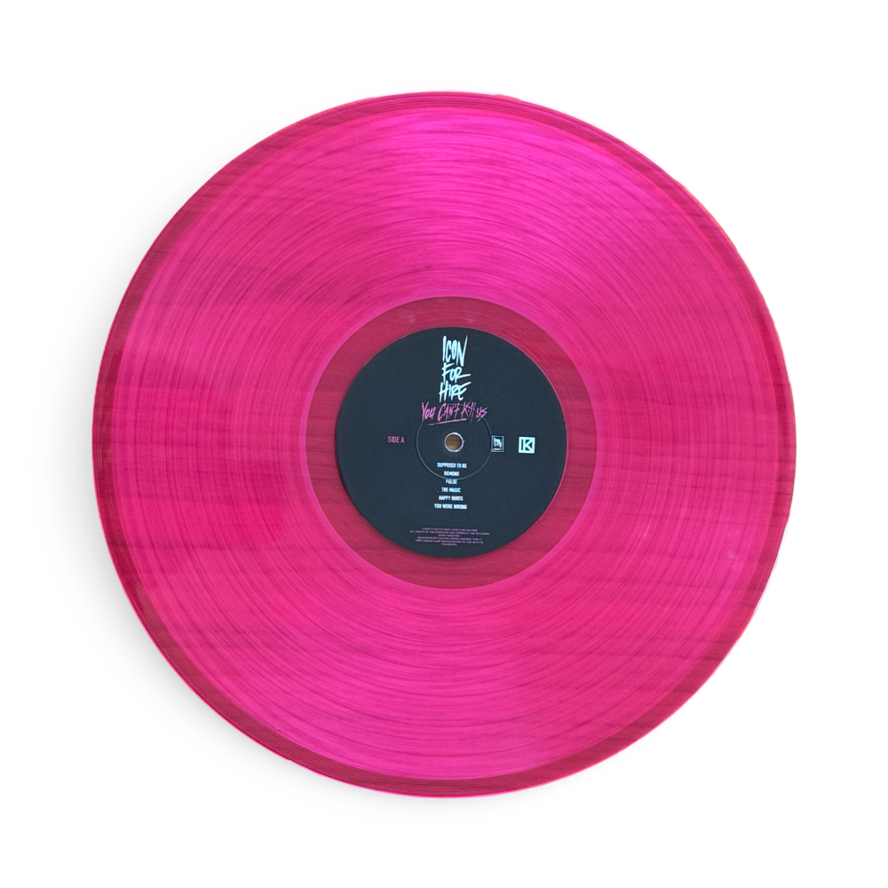 Icon For Hire: You Can't Kill Us Vinyl LP (Pink, Autographed)