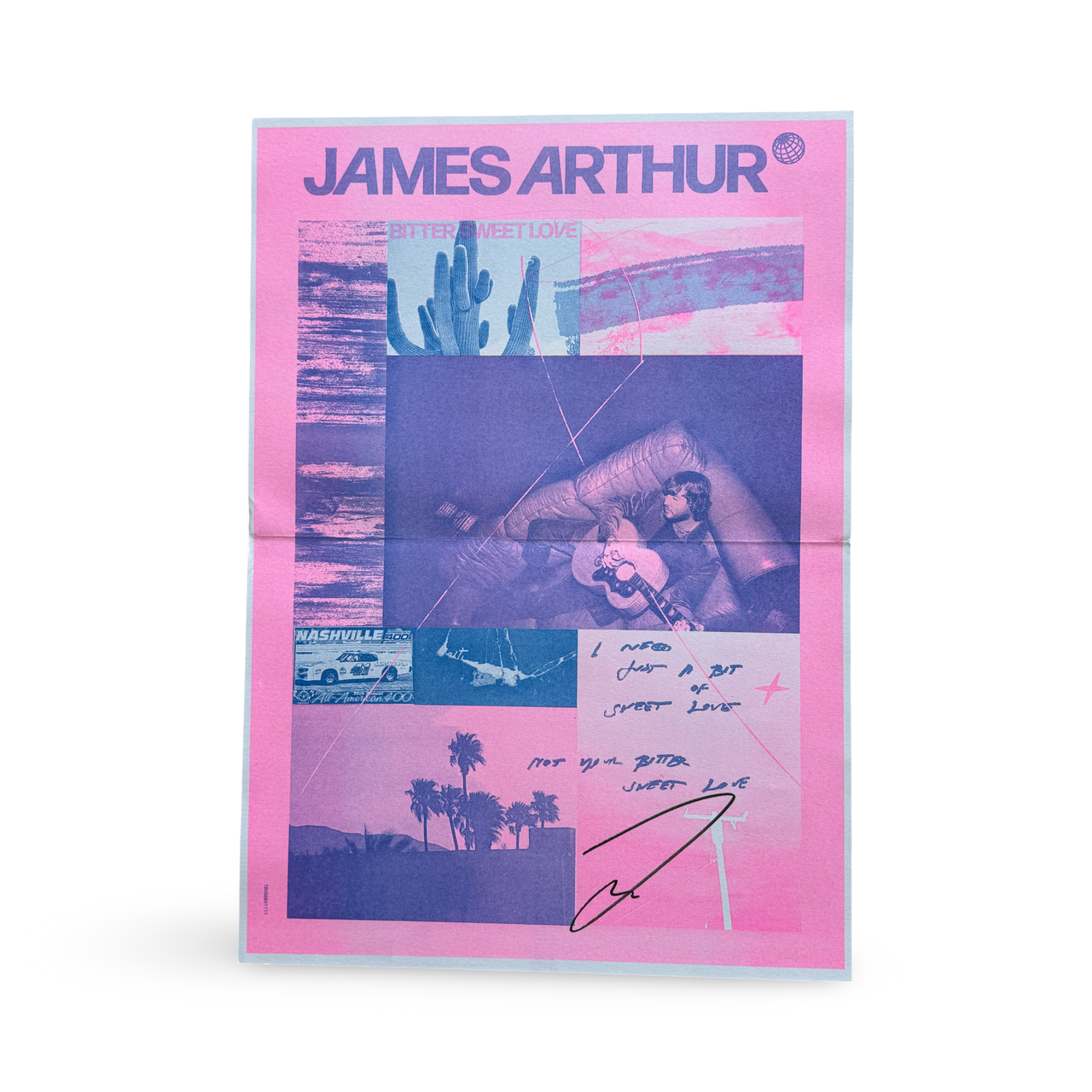 James Arthur: Bitter Sweet Love Vinyl LP (Autographed Poster)