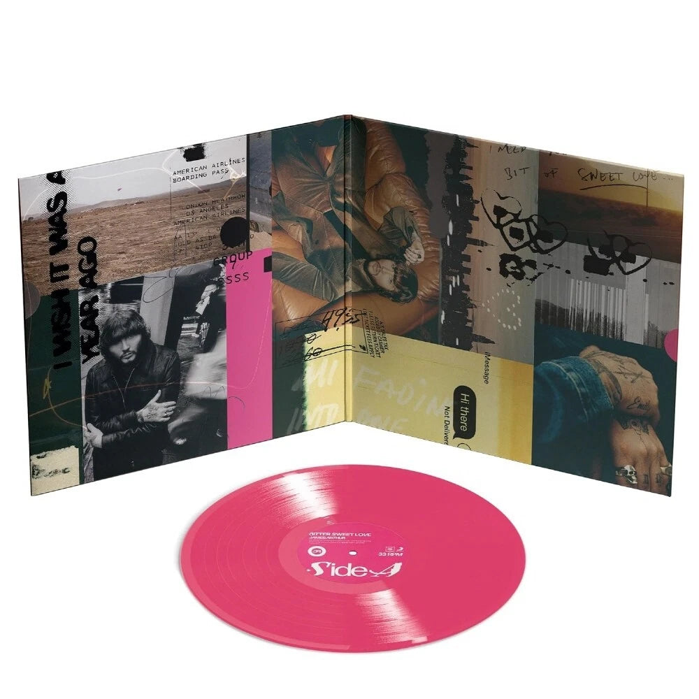 James Arthur: Bitter Sweet Love Vinyl LP (Pink, Autographed Poster)