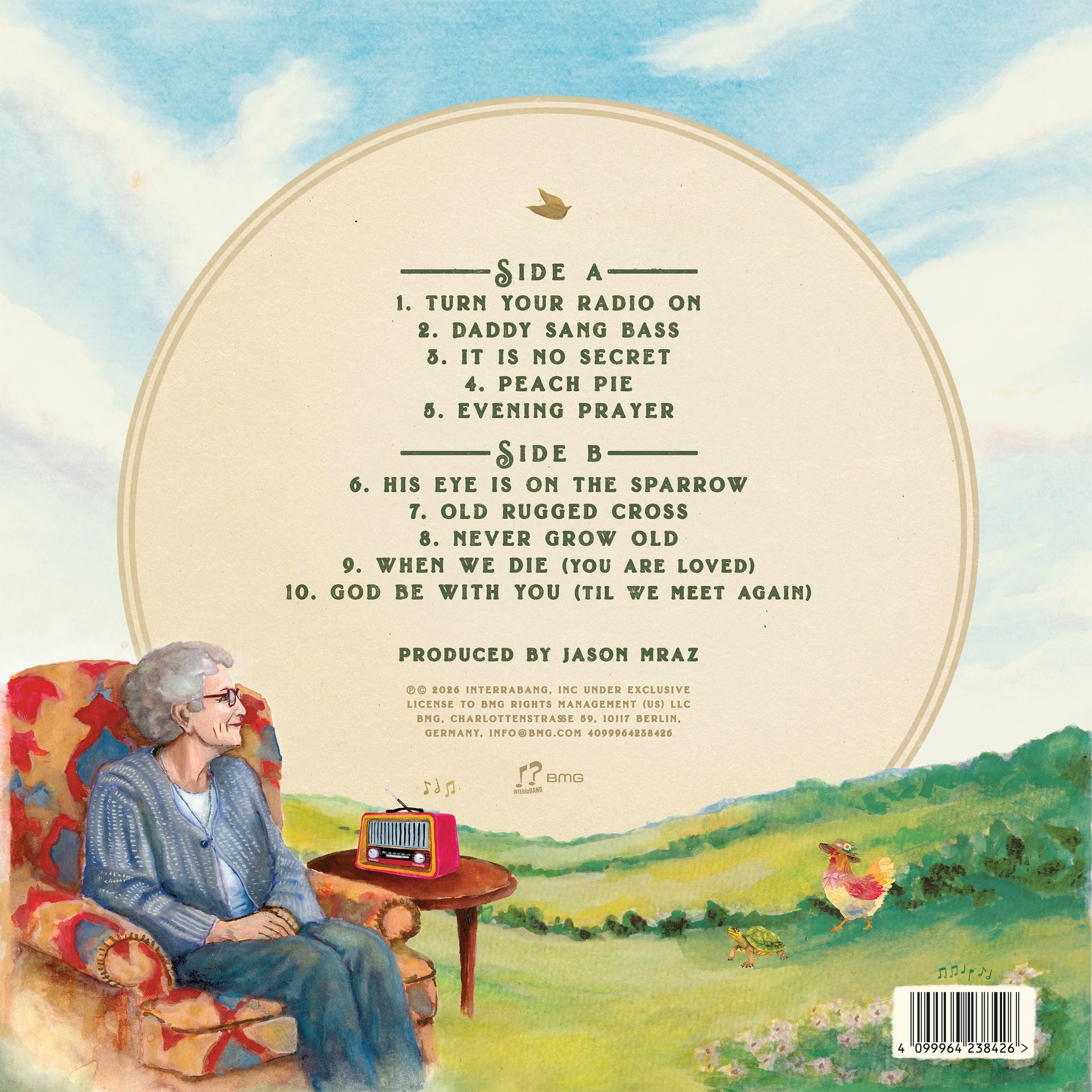 Jason Mraz: Grandma's Gospel Favorites back cover