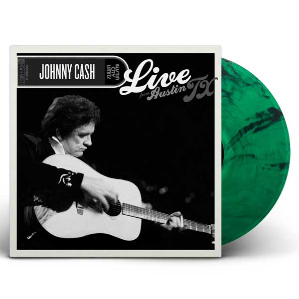 Johnny Cash: Live From Austin, Tx Vinyl LP  (Green Marble)