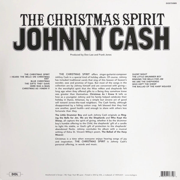 Johnny Cash: The Christmas Spirit Vinyl LP (Red)