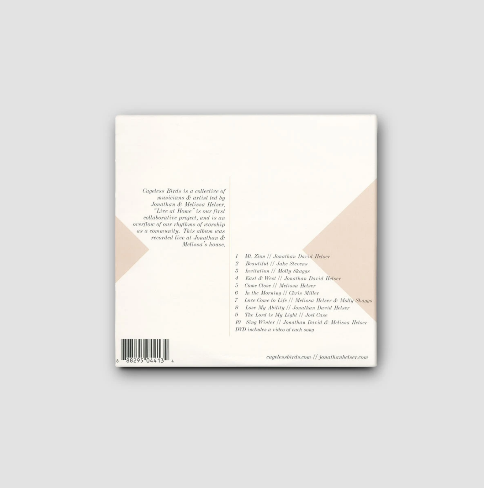 Jonathan David & Melissa Helser: Live At Home - Cageless Birds CD/DVD
