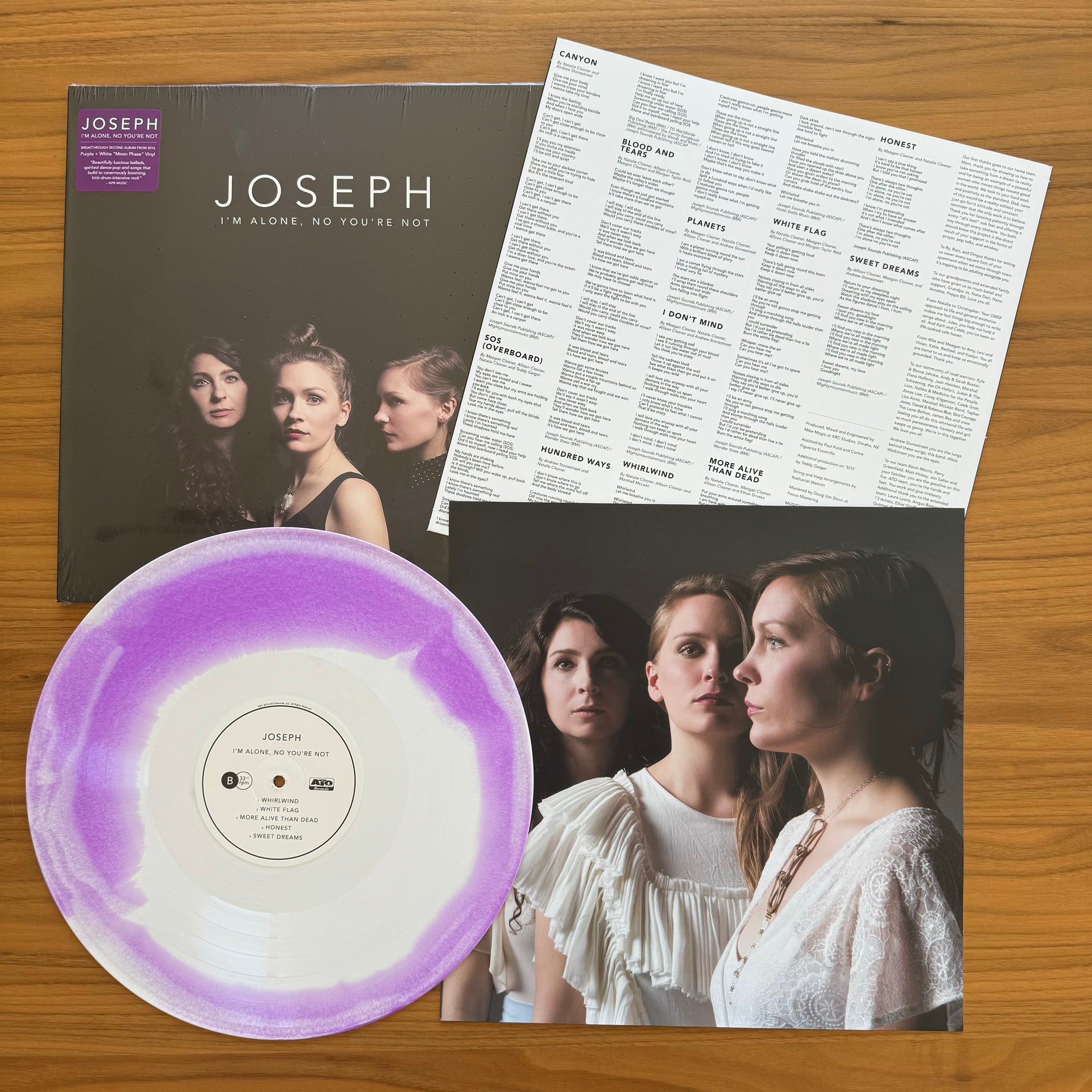 Joseph: I'm Alone, No You're Not Vinyl LP (Purple & White, Moon Phase Edition)