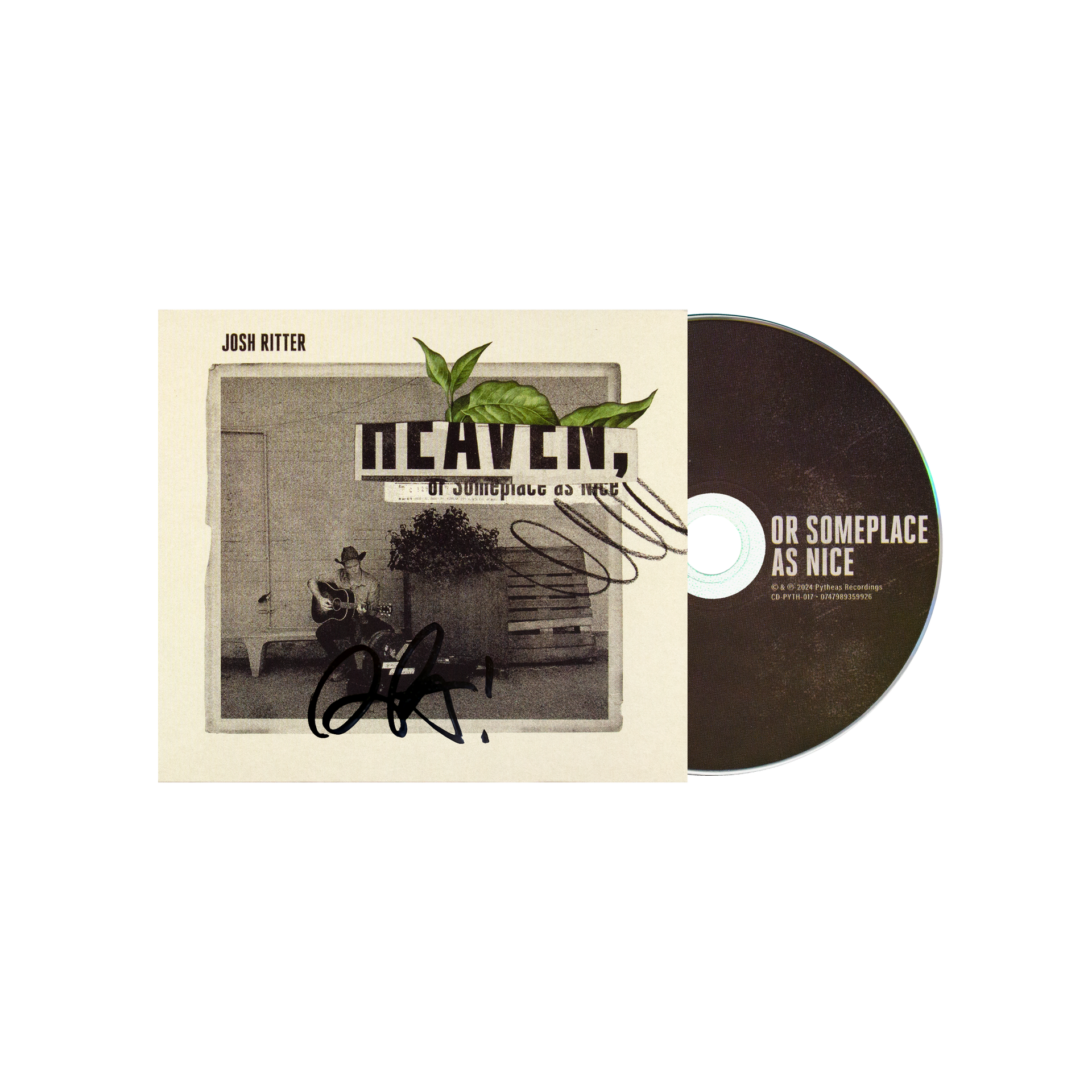 Josh Ritter: Heaven, Or Someplace As Nice CD (autographed)