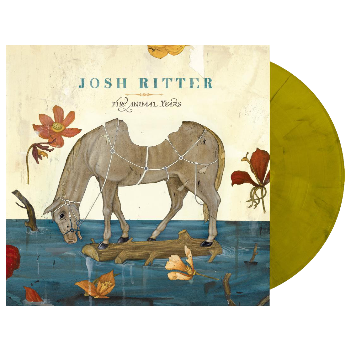 Josh Ritter: The Animal Years Vinyl LP (Yellow w/ Black)