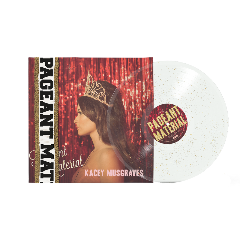 Kacey Musgraves: Pageant Material Vinyl LP (Anniversary, Clear w/ Gold Glitter)