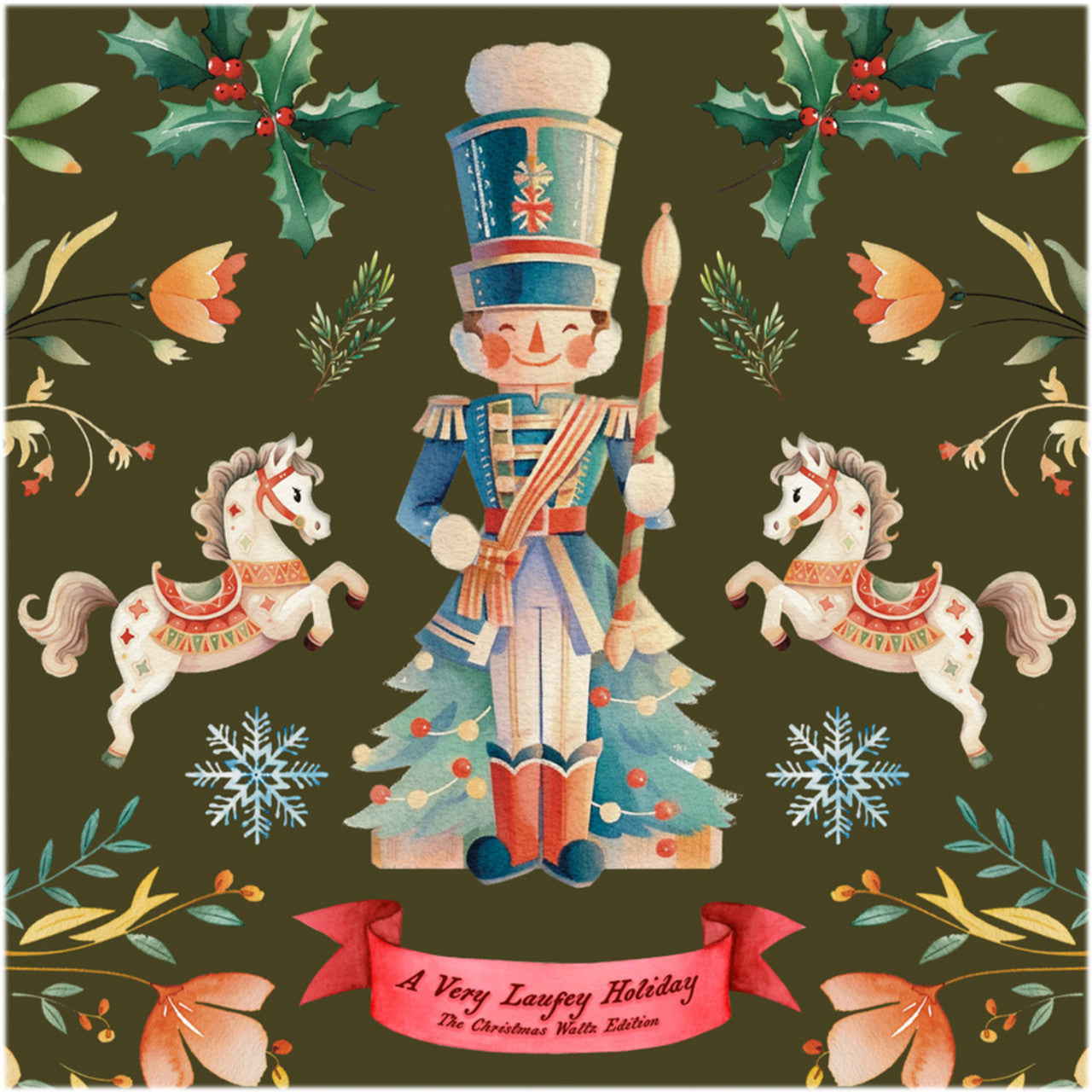 Laufey: A Very Laufey Holiday 7" Vinyl (Green)
