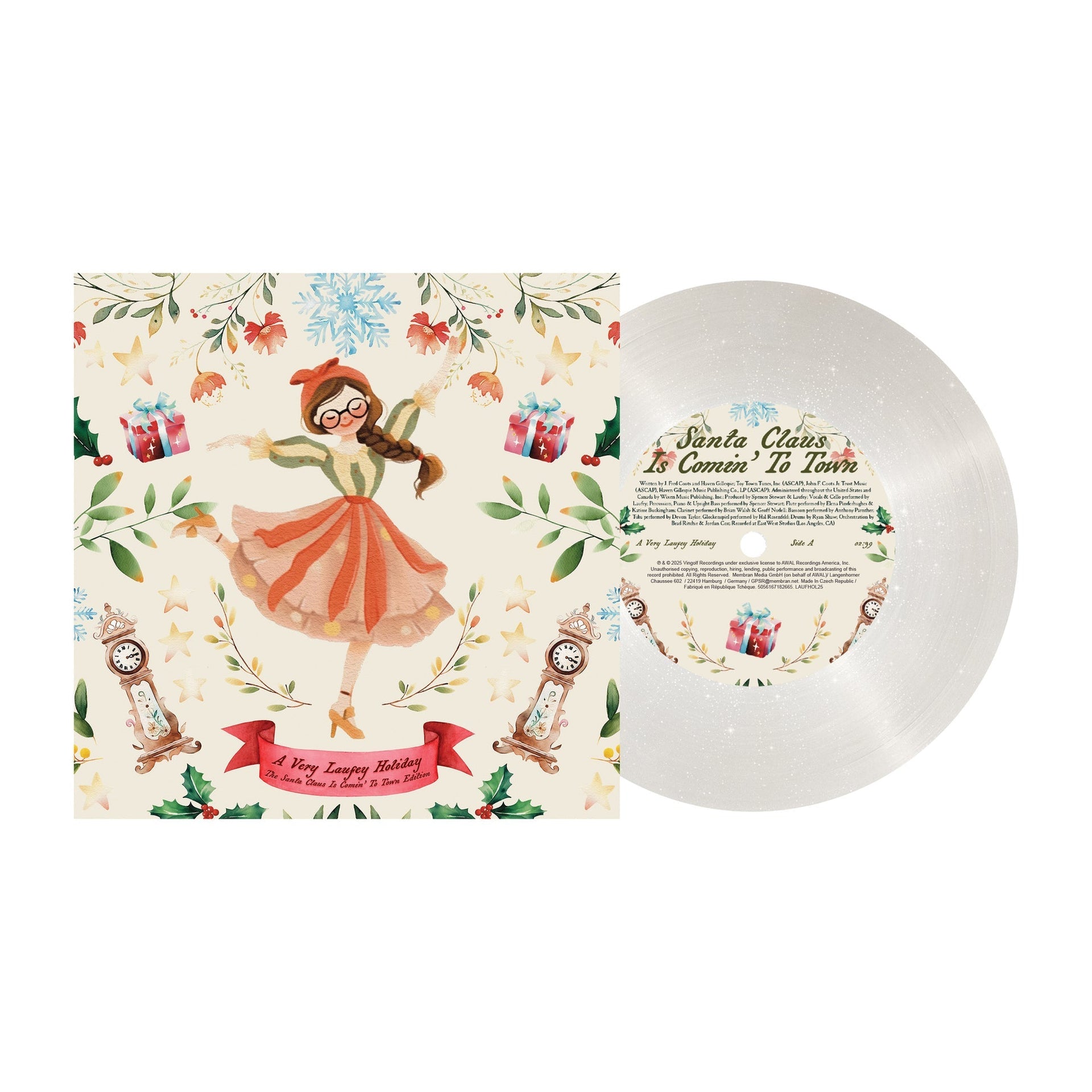 Laufey: A Very Laufey Holiday 7" Vinyl (White)