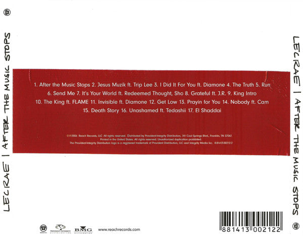 Lecrae: After The Music CD